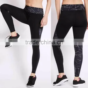 High Waist Yoga Pants Leggings for Women Fashion Wholesale Custom Made in China Yoga Pants thumbnail-1