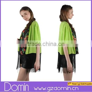 2014 Newest Women Summer Fringe Kimono thumbnail-1