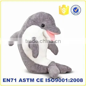 Custom Cute Grey Stuffed Dolphin Animal Toy Plush Dolphin thumbnail-1