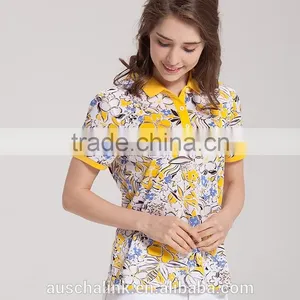 2016 New Designs Lady Colorful Polo t Shirt Factory Price thumbnail-5