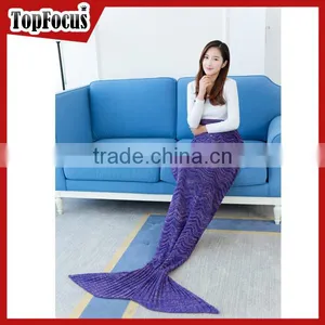 Custom Wholesale Sexy Girls Women Mermaid Tail Blanket thumbnail-5