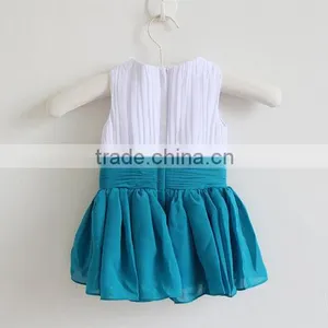 New Arrival Baby Clothes Wholesale Hot Sale Chiffon Cheap 2017 Children's Boutique Sleeveless Summer Baby Girl Clothes Dress thumbnail-3