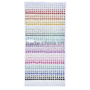 Self Adhesive 3mm Rhinestone Diamante Gem Sticker Strip Decoration thumbnail-2