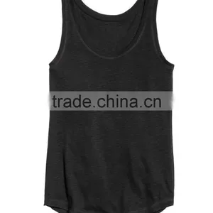Cotton Curve Hem Ladies Stringer Vest thumbnail-3