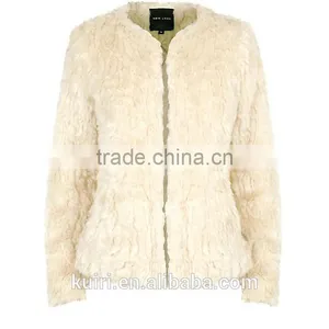 Hot Sale Ladies' Fashion 100% Real Natural REX Rabbit Fur Coat Women's Winter Rex Fur Coat Outerwear Coats Plus Size thumbnail-4