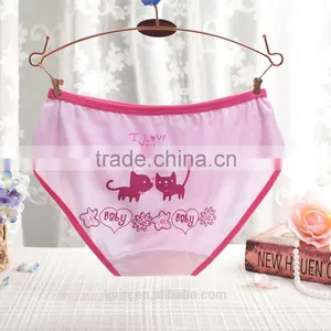 Summer Low Waist Teen Girls Cotton Brief Cute Cats Underwear thumbnail-6