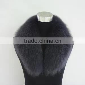 Myfur Multi-color Luxury Real Fur Fox Fur Collar for Jacket Trimmed thumbnail-2