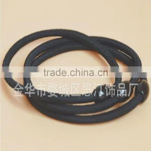 Girls Rubber Elastic Hair Ties Ponytail With Beads thumbnail-5