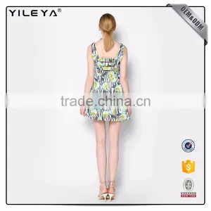 Cute Pattern Floral-Printing Advanced Apparel Dresses thumbnail-3