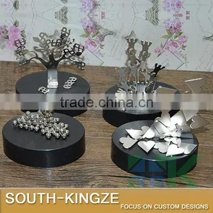 Interesting Funny Kindergarten Kids Metal Craft Intelligence Toy Magnetic Metal Base thumbnail-1
