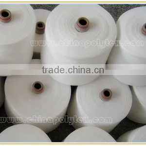 100% Dope Dyed Polyester Spun Yarn 18S-32S -recycled Polyester Spun Yarn for Knitting thumbnail-3