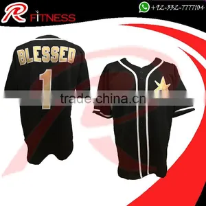 Custom Tackle Twill Button Down Baseball Jersey thumbnail-1