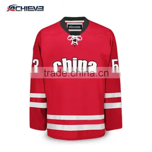 Wholesale Custom Cheap Ice Hockey Jerseys, Cotton Hockey Jerseys thumbnail-1