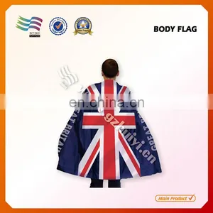 Hot Sellling Polyester England Body Flag With Hood and Sleeves thumbnail-1