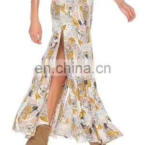 Sexy Latest Model Skirt With Side Long Split thumbnail-2