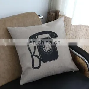 Handmade Custom Cheap Throw Sofa Chair Cushion Cover 50x50 Fashion Digital Decorative Linen Pillow Cover thumbnail-5