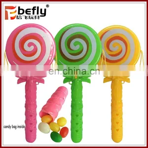 Chinese Jelly Bean Candy With Toy Plastic Lighting Rattle Drum thumbnail-1