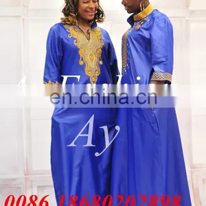 Hot Sale African Bazin Riche Styles Women Dresses With Embroidery thumbnail-3