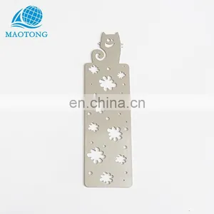 Promotion China Manufacturer Cheap Custom Metal Gifts Stainless Steel Bookmarks for Books thumbnail-4