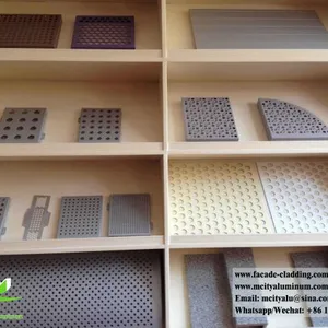 Perforated Wall Panel Aluminum Facade Metal Panels for External Perforated Screen thumbnail-3