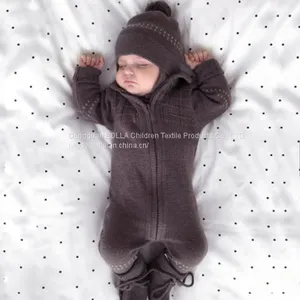 Wholesale Products Unisex Baby Winter Clothes Romper Baby Girl 3-24 Months Baby Siamese Jumpsuit With Cap thumbnail-4