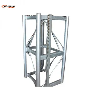 Construction Building Elevator Hoist Spare Parts Dip Painted Galvanized Mast Section thumbnail-1