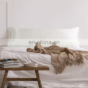 Soft Seamless Sleeping Plain Natural Silk Satin Body Pillowcase For Pregnant Women thumbnail-6