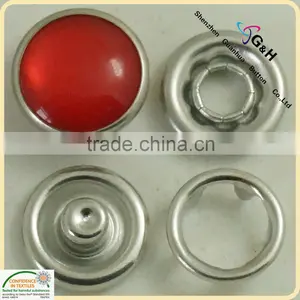 16L Red Pearl Prong Snap Button thumbnail-1
