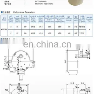 42BYJ46 Stepper Motors 2Phases 100pps 5.625 Step Angle thumbnail-3