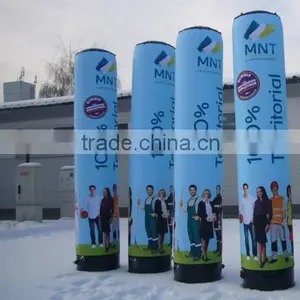 Inflatable Light Blue Lamp Post With Printing thumbnail-1