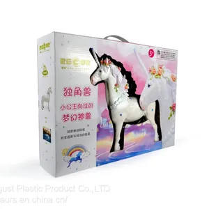 Realistic Unicorn Action Figure Western Mythology Creature 3D Unicorn Figure White Horse With Spiral Horn Horse Model Toys thumbnail-3