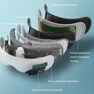 Wireless Air Pressure Vibration Digital Eye Massager Vibration Magnetic Acupuncture Therapy Relief Heat Compress Eye Mask thumbnail-2