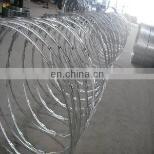 Low Price Galvanized Security Concertina Razor Blade Barbed Wire Single Razor thumbnail-4