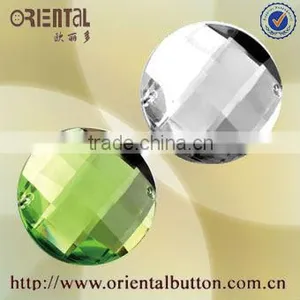 ROUND TESTUDINATE ACRYLIC STONE WITH 2H thumbnail-1