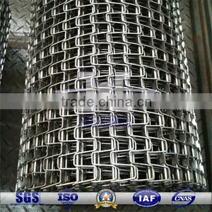 1 Inch Deep Honeycomb Flat Strip Conveyor Wire Mesh Belts thumbnail-1