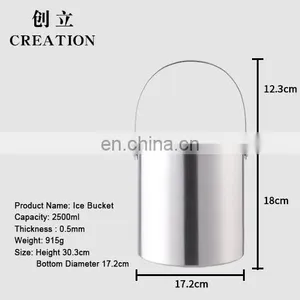 Factory Direct 750ml Promotional Small Blue Vintage Mini Champagne Cheap Plastic Wine Ice Beer Buckets Cooler Barrel With Lid thumbnail-4