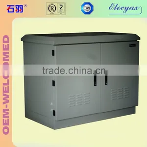 Telecom Outdoor Enclosure With Battery Shelf/SK-76105/battery Rack Cabinet With Air Conditioner Cooler Supplier's Choice thumbnail-1