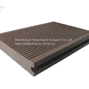 Composite Decking EHA140S25 Solid Composite Decking Wpc Outdoor Decking Wholesale thumbnail-1