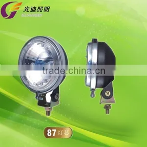 12v 3" Round Headlight With Iron Black thumbnail-1