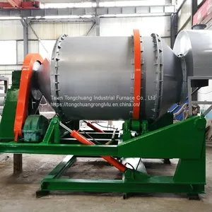 Small Smelting Equipment, 5T Tilting Rotary Furnace With Fast Temperature Rise thumbnail-3