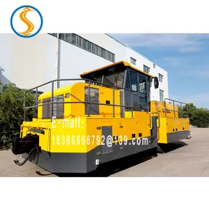 Heavy Internal Combustion Tractor Two-way Track Electric Tractor for Railway Operation Vehicle thumbnail-1