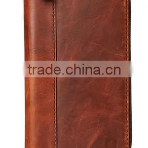Vintage Cowhide Leather Clutch Wallet Travel Organizer Wallet for Men thumbnail-2