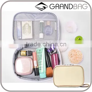 Wholesale Large Capacity Zipper Storage Canvas Makeup Bag Beauty Case Cosmetic Purse For Women thumbnail-1