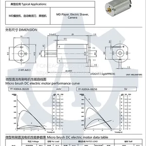 FF-N30VA 12 mm Diameter Micro Brush dc Electric Motor thumbnail-2