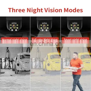 5MP IP Camera Wireless 4G 4X Zoom Security Outdoor PTZ HD CCTV Dome Surveillance Cam Motion Tracking CamHipro thumbnail-4