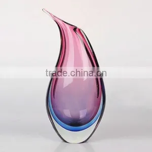 Luxury Blown Glass Vase Art Glass Vase Flower Glass Vase thumbnail-1
