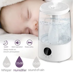 Factory Supply High Quality Smart Appliances LCD Control Desktop Humidifier Double Spray Nozzle Household 3.5L Ultrasonic Humidifier thumbnail-3
