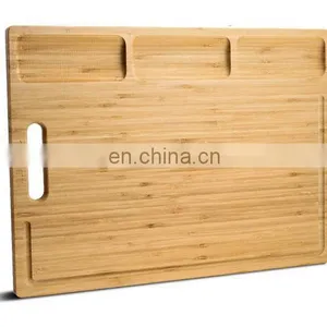 Creative Design Restaurant Multifunctional Premium Rectangle Bamboo Cutting Board thumbnail-1