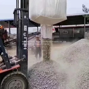 500kg 1 Ton 1.5tons Plastic pp Woven Fibc Virgin Circular Lifting Sling Big Bag Belt Soft Pallet for Cement Fertilizer Sacks thumbnail-1