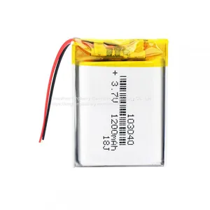 Li-Polymer Battery 103040 Wholesale Custom Battery Pack 1200mAh thumbnail-1